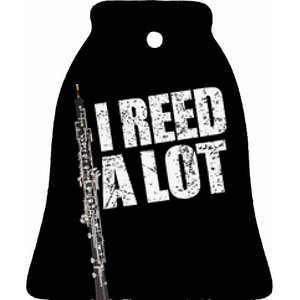 I Reed A Lot Oboe Player Funny Oboes Music Gift Ceramic Bell Ornament