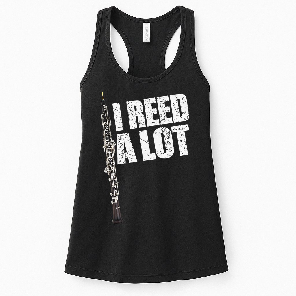 I Reed A Lot Oboe Player Funny Oboes Music Gift Womens Tank Top