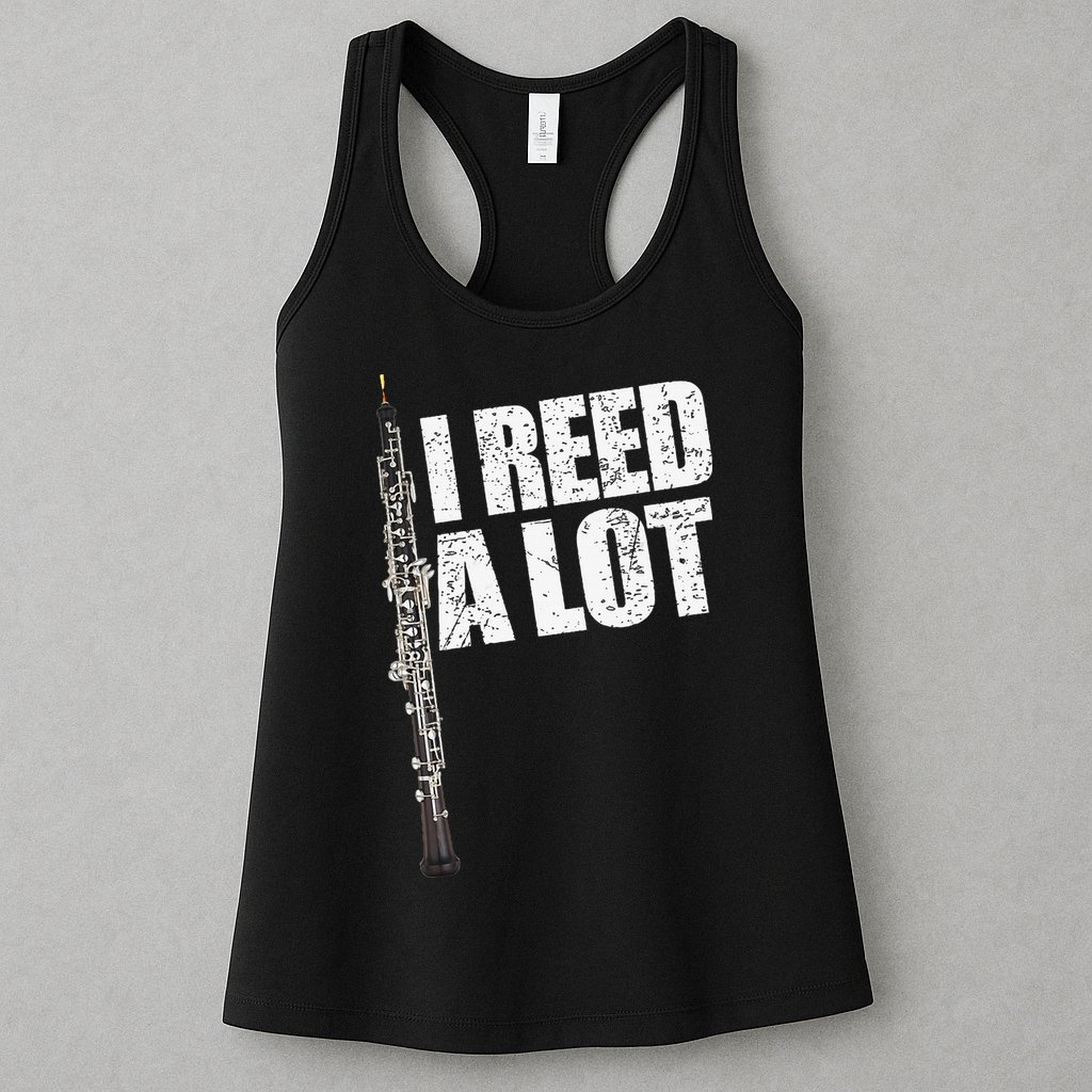 I Reed A Lot Oboe Player Funny Oboes Music Gift Womens Tank Top