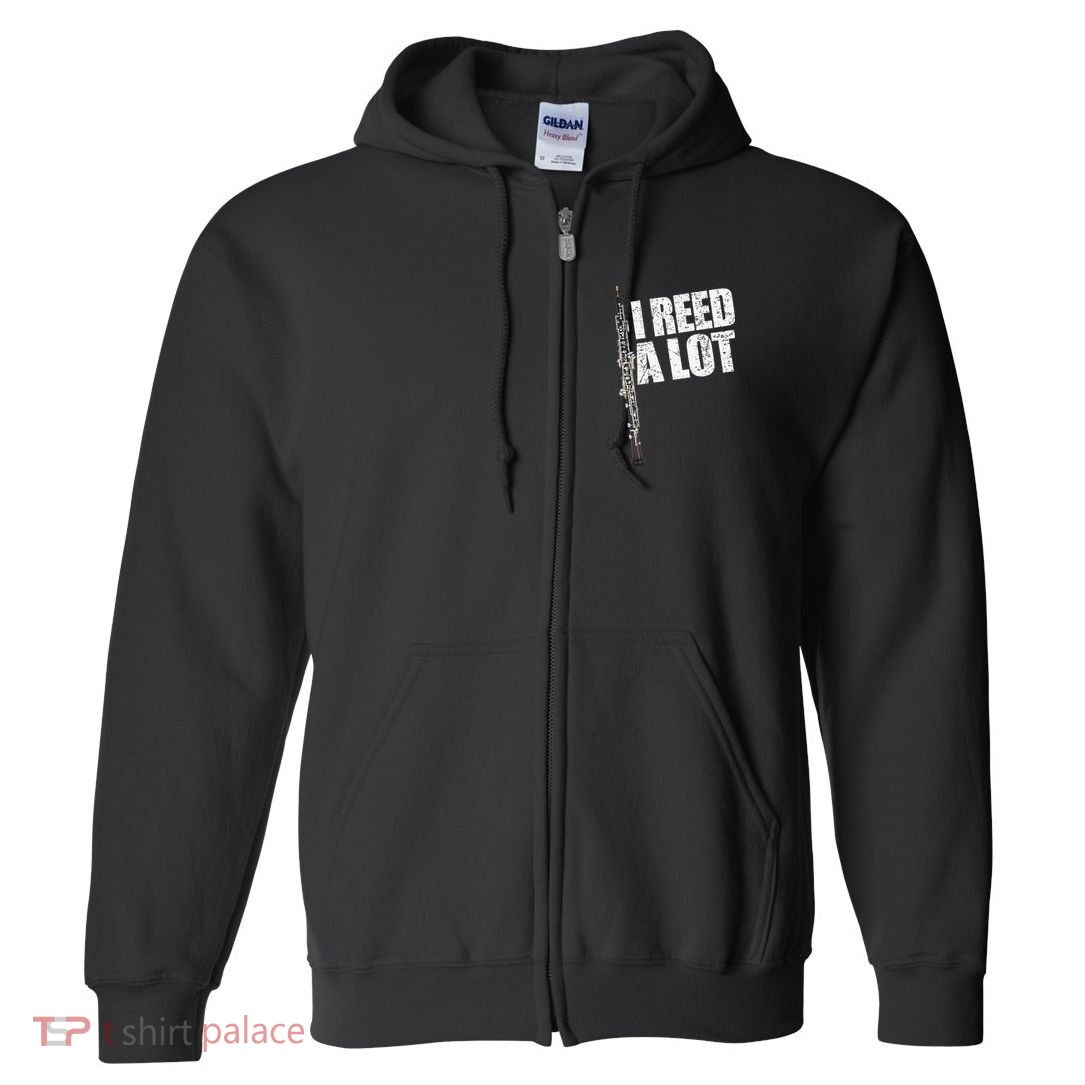 I Reed A Lot Oboe Player Funny Oboes Music Gift Full Zip Hoodie