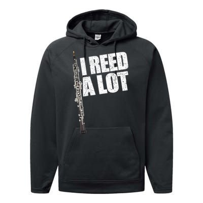 I Reed A Lot Oboe Player Funny Oboes Music Gift Performance Fleece Hoodie