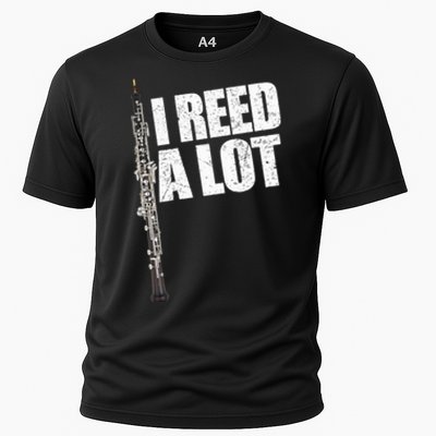 I Reed A Lot Oboe Player Funny Oboes Music Gift Cooling Performance Crew T-Shirt