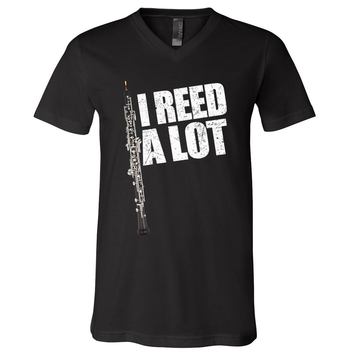 I Reed A Lot Oboe Player Funny Oboes Music Gift V-Neck T-Shirt
