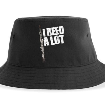 I Reed A Lot Oboe Player Funny Oboes Music Gift Sustainable Bucket Hat