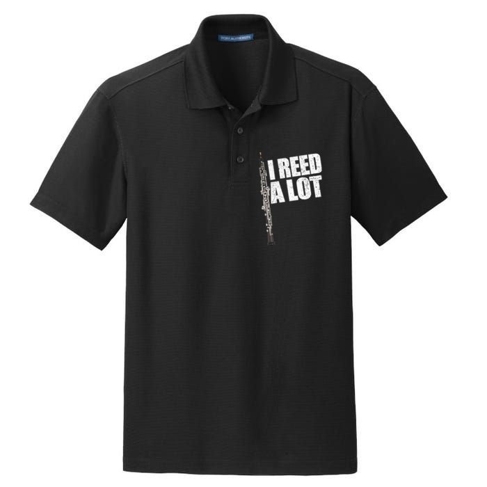 I Reed A Lot Oboe Player Funny Oboes Music Gift Dry Zone Grid Polo