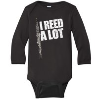 I Reed A Lot Oboe Player Funny Oboes Music Gift Baby Long Sleeve Bodysuit