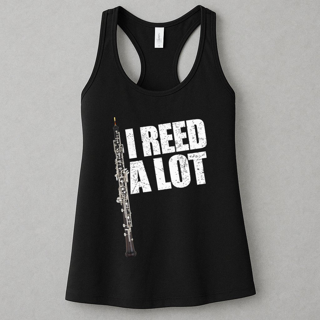 I Reed A Lot Oboe Player Funny Oboes Music Gift Womens Tank Top