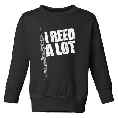 I Reed A Lot Oboe Player Funny Oboes Music Gift Toddler Sweatshirt