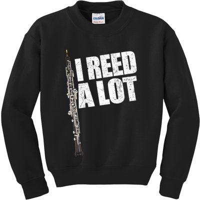 I Reed A Lot Oboe Player Funny Oboes Music Gift Kids Sweatshirt