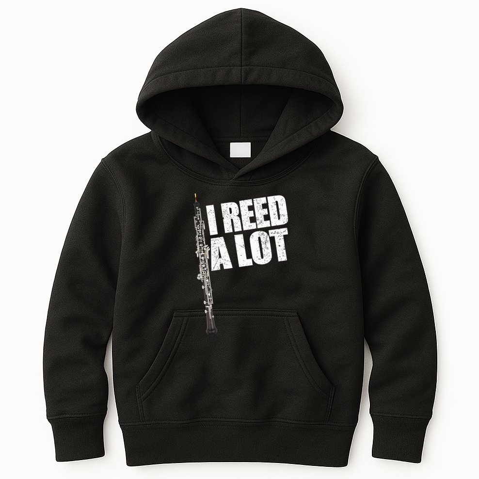 I Reed A Lot Oboe Player Funny Oboes Music Gift Kids Hoodie