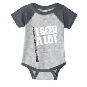 I Reed A Lot Oboe Player Funny Oboes Music Gift Infant Baby Jersey Bodysuit