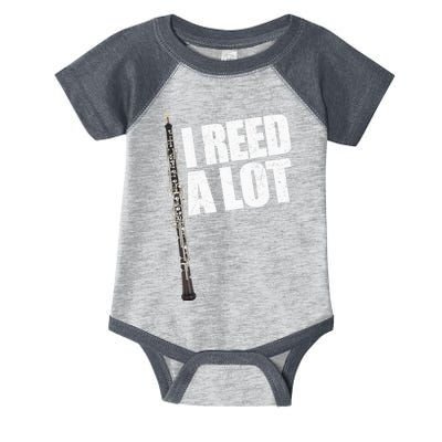 I Reed A Lot Oboe Player Funny Oboes Music Gift Infant Baby Jersey Bodysuit