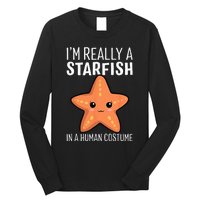 Im Really A Starfish In A Human Costume Halloween Funny Long Sleeve Shirt