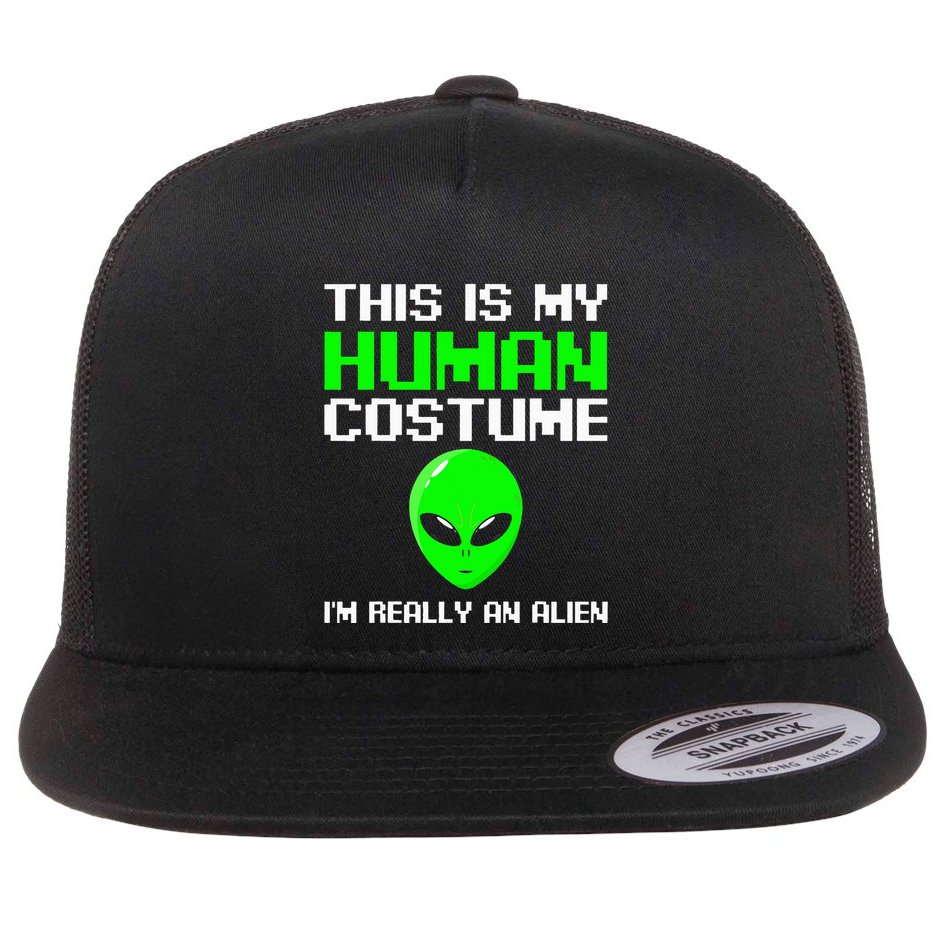 I’m Really An Alien Costume Scary Weird Halloween Flatbill Hat