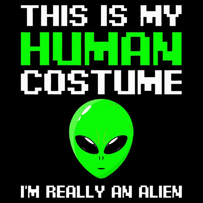 I’m Really An Alien Costume Scary Weird Halloween 16 in Basic Backpack