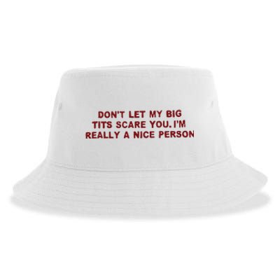 Im Really A Nice Person Sustainable Bucket Hat