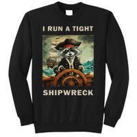 I Run A Tight Shipwreck Funny Raccoon Vintage Sweatshirt