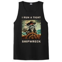 I Run A Tight Shipwreck Funny Raccoon Vintage PosiCharge Competitor Tank