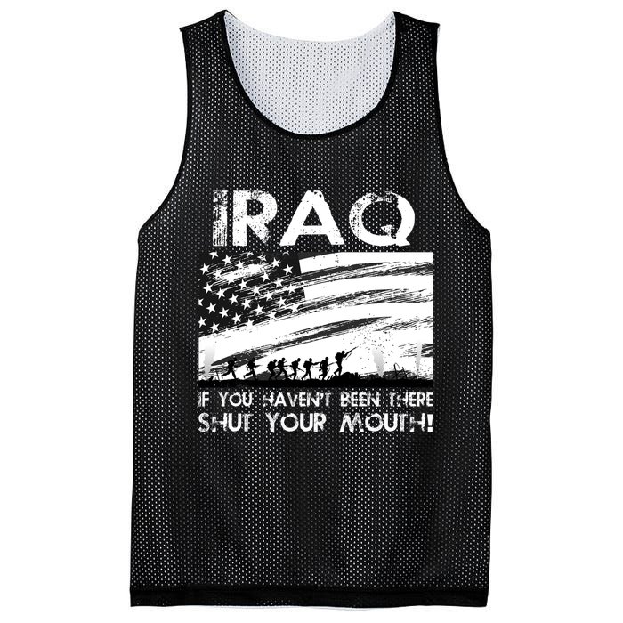 Iraq If You Haven't Been There Shut Your Mouth Mesh Reversible Basketball Jersey Tank