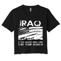 Iraq If You Haven't Been There Shut Your Mouth Women's Crop Top Tee