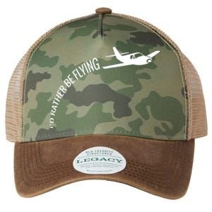 Id Rather Be Flying Airplane Pilot Legacy Tie Dye Trucker Hat