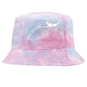 Id Rather Be Flying Airplane Pilot Tie-Dyed Bucket Hat