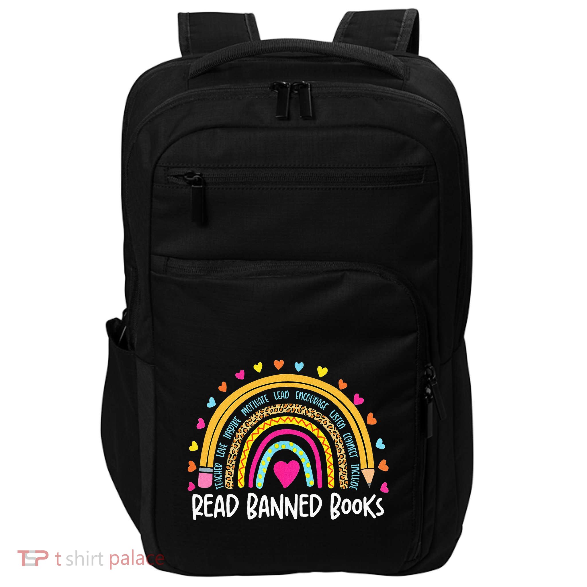 I Read Banned Books Rainbow Readers Reading Gift Impact Tech Backpack