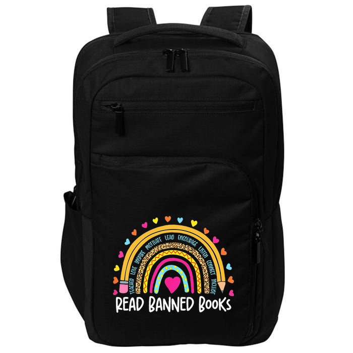 I Read Banned Books Rainbow Readers Reading Gift Impact Tech Backpack