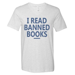 I Read Banned Books Iowa Student V-Neck T-Shirt