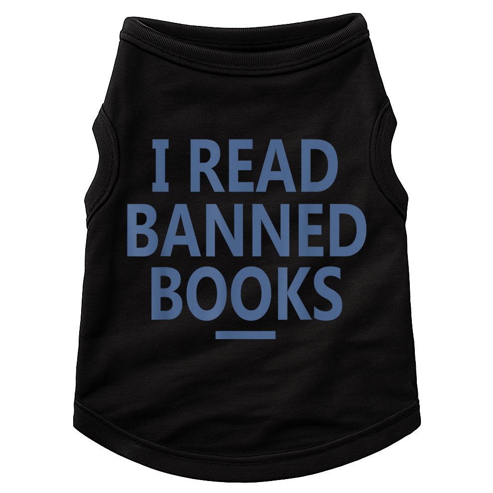 I Read Banned Books Iowa Student Doggie Tank
