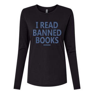 I Read Banned Books Iowa Student Womens Cotton Relaxed Long Sleeve T-Shirt