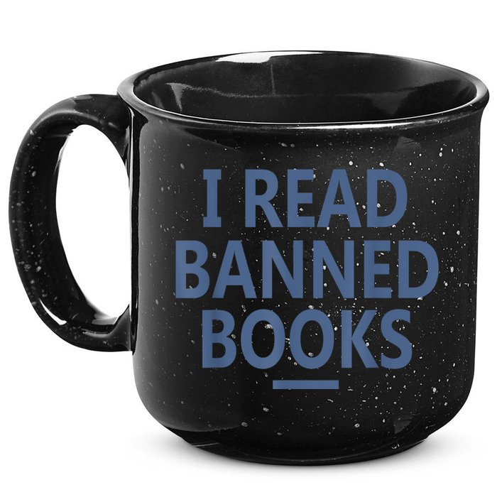 I Read Banned Books Iowa Student 15oz Campfire Ceramic Mug