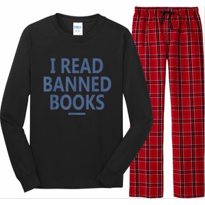 I Read Banned Books Iowa Student Long Sleeve Pajama Set