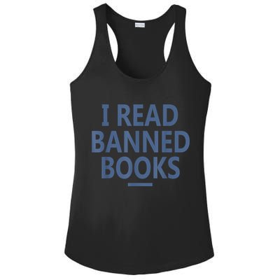 I Read Banned Books Iowa Student Ladies PosiCharge Competitor Racerback Tank