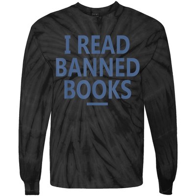 I Read Banned Books Iowa Student Tie-Dye Long Sleeve Shirt