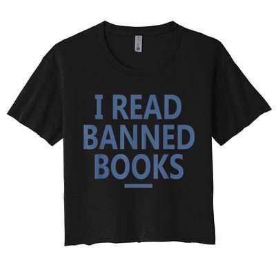 I Read Banned Books Iowa Student Crop Top