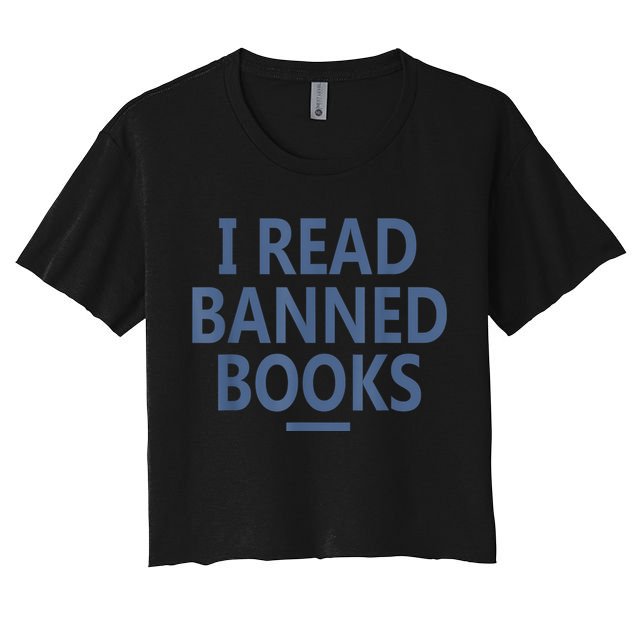 I Read Banned Books Iowa Student Crop Top