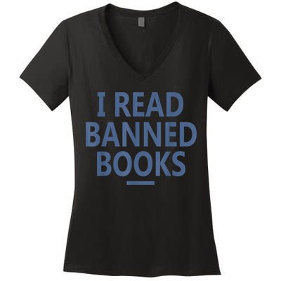 I Read Banned Books Iowa Student Women's V-Neck T-Shirt