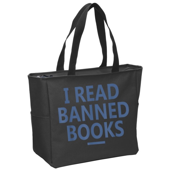 I Read Banned Books Iowa Student Zip Tote Bag