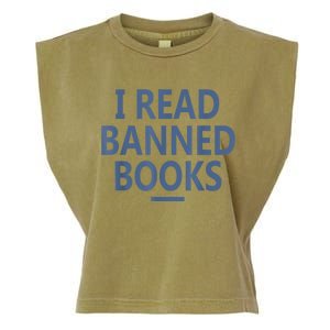 I Read Banned Books Iowa Student Garment-Dyed Women's Muscle Tee