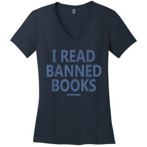 I Read Banned Books Iowa Student Women's V-Neck T-Shirt