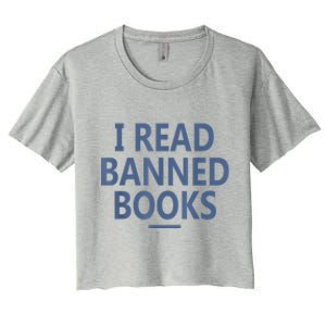 I Read Banned Books Iowa Student Women's Crop Top Tee