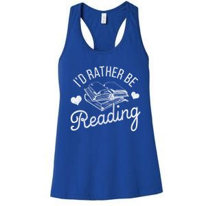 Id Rather Be Reading Gift Women's Racerback Tank