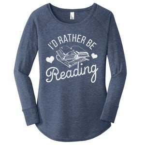 Id Rather Be Reading Gift Women's Perfect Tri Tunic Long Sleeve Shirt