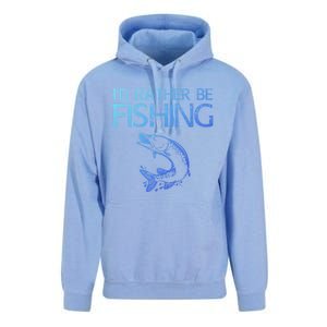 ID Rather Be Fishing Funny Gift Fisher Gift Unisex Surf Hoodie