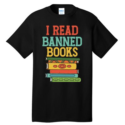 I Read Banned Books Library Literature Librarian Tall T-Shirt