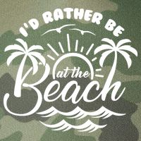 I'd Rather Be At The Beach Vacation Legacy Tie Dye Trucker Hat