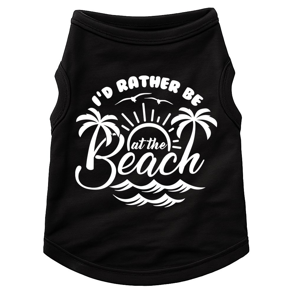 I'd Rather Be At The Beach Vacation Doggie Tank