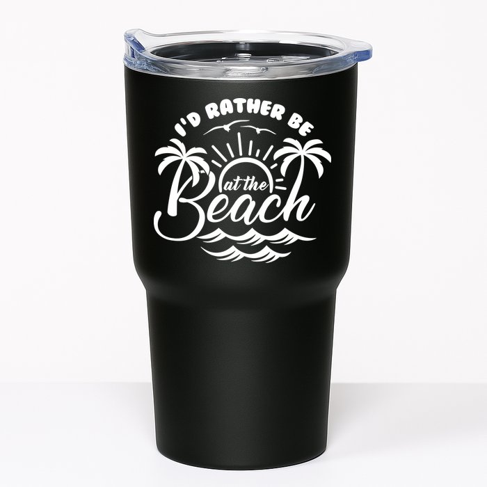 I'd Rather Be At The Beach Vacation Tumbler