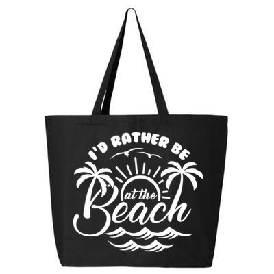 I'd Rather Be At The Beach Vacation 25L Jumbo Tote